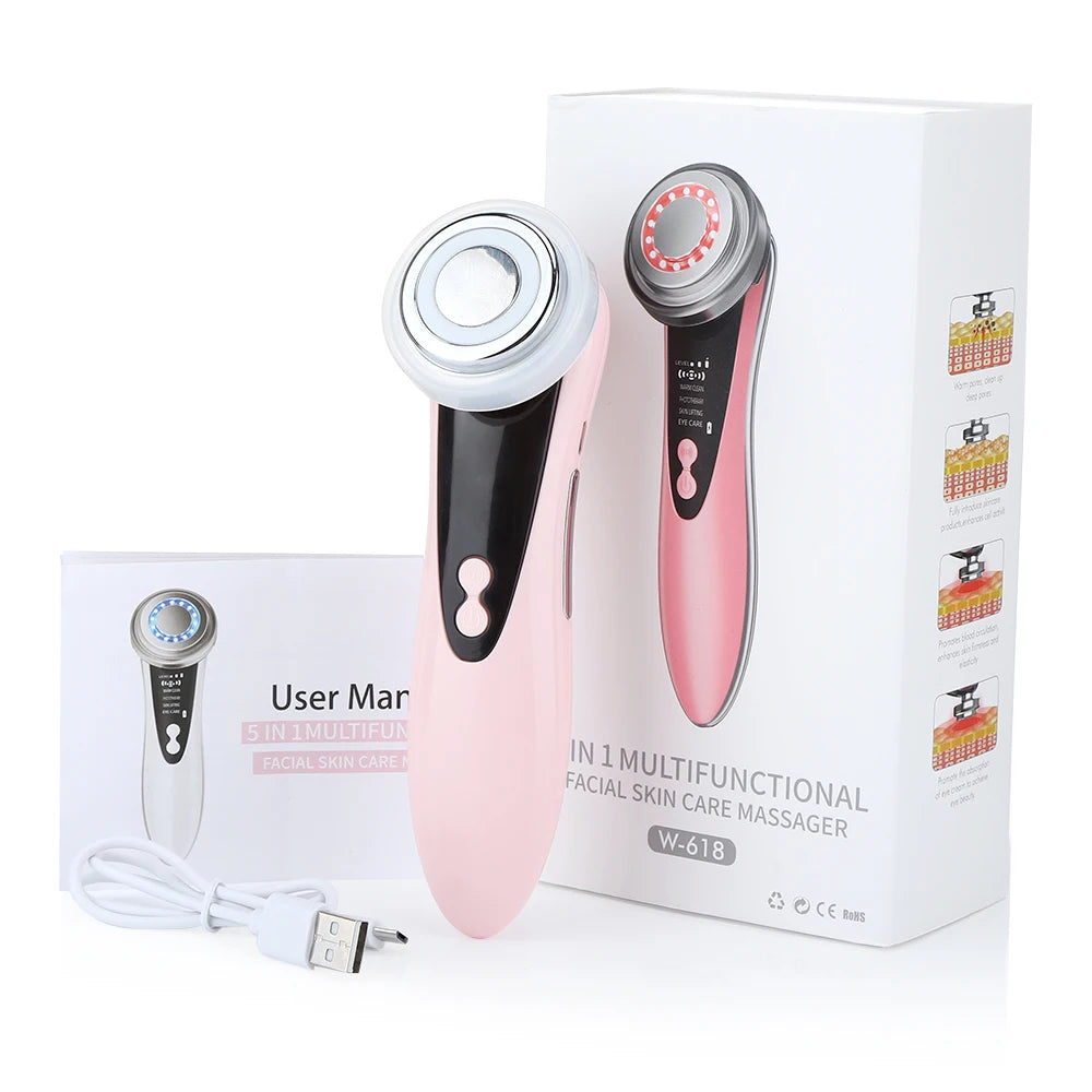 5 In 1 Rejuvenation LED Facial Massage